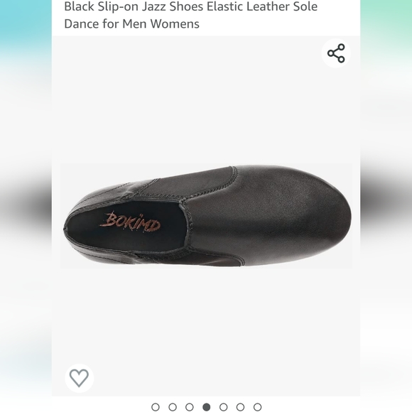 Bokimd Black Unisex Slip-on Split Sole Jazz Dance Shoes Elastic Leather Sole W6 - Picture 7 of 7